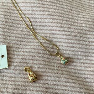 Russian egg necklace